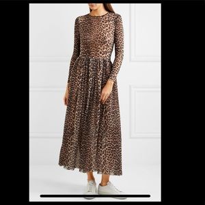 Women's Tilden Leopard-print Stretch-mesh maxi Dress